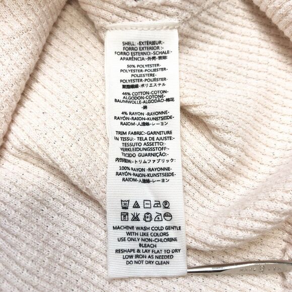 Free People Sweater Womens S Blossom Printed Balloon Sleeve Thermal Waffle Boho - Picture 5 of 8